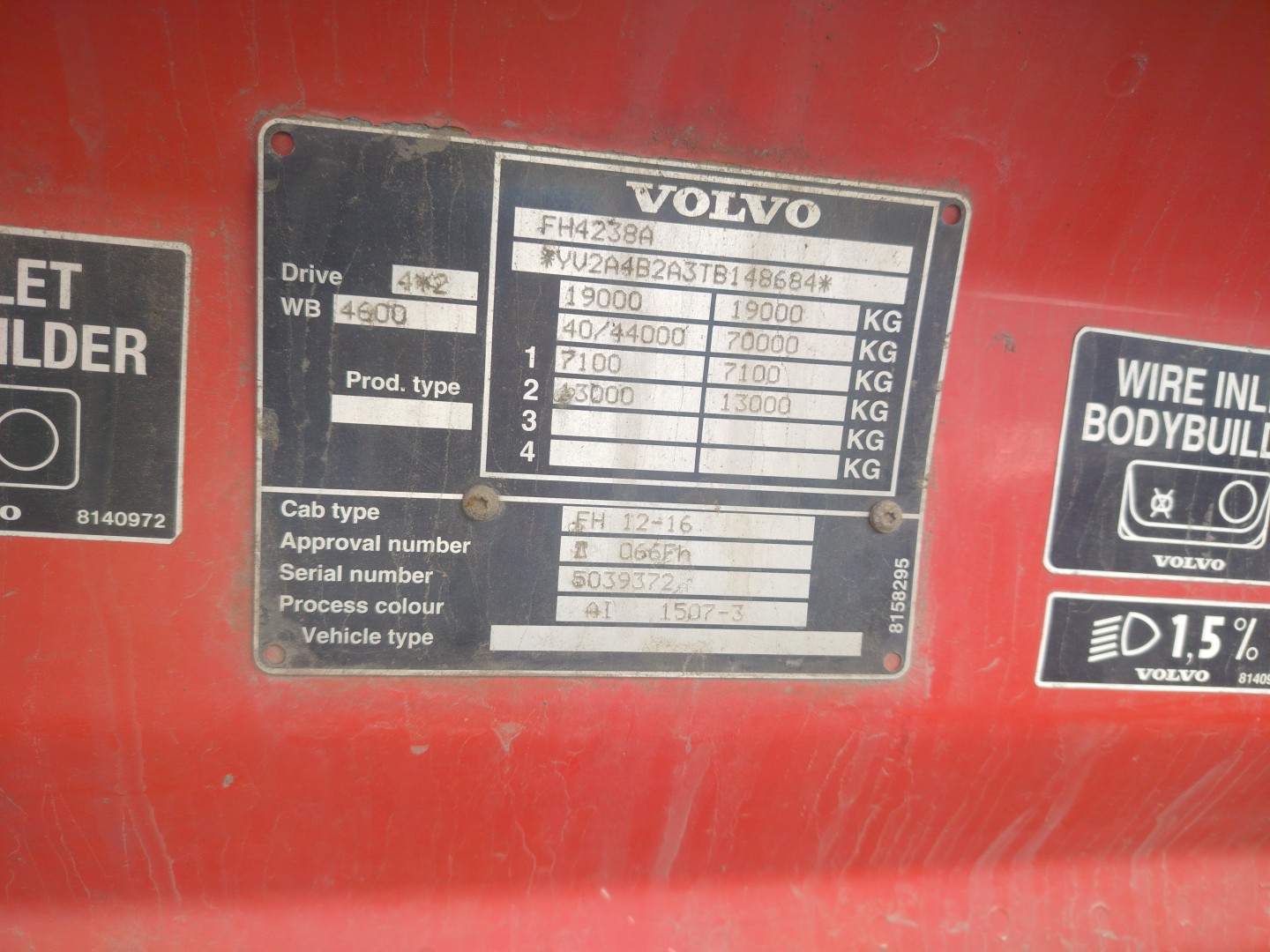 Рама VOLVO FH12 одиночка фургон